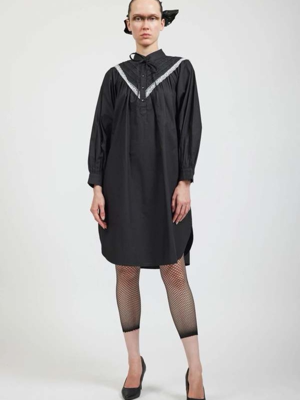 Batsheva tie neck dress